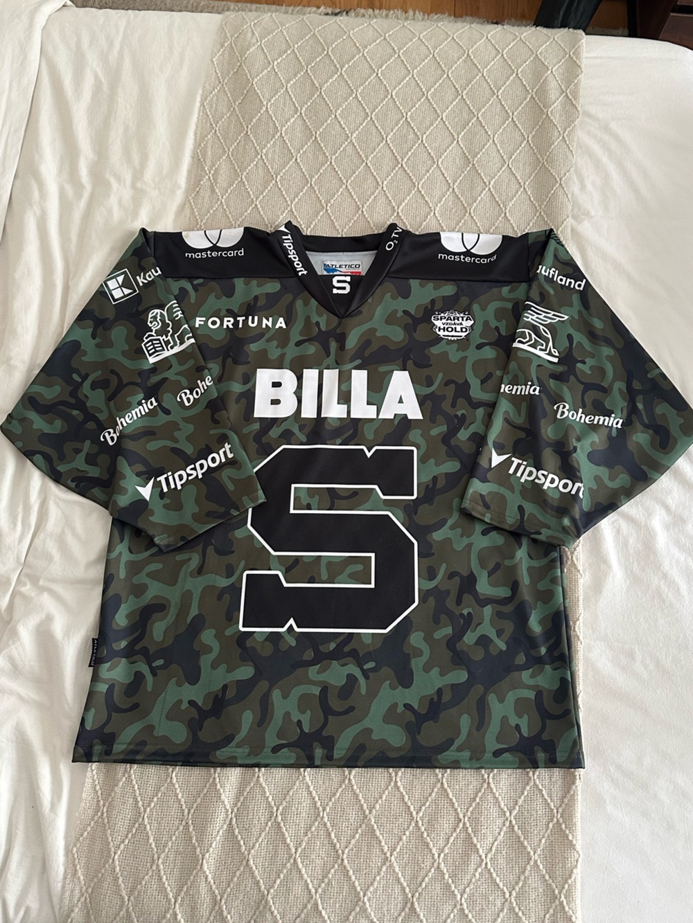 BILLA Camo Hockey Jersey with Number 5